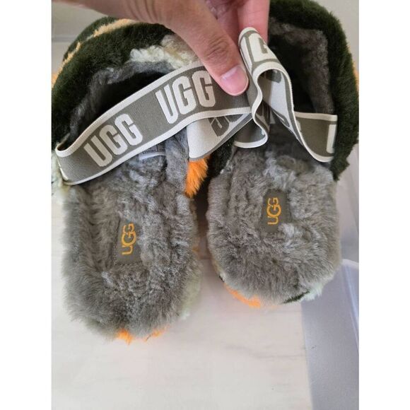 UGG Women's Fluff Yeah Slide CALI Collage Slipper US 10 - Picture 4 of 9
